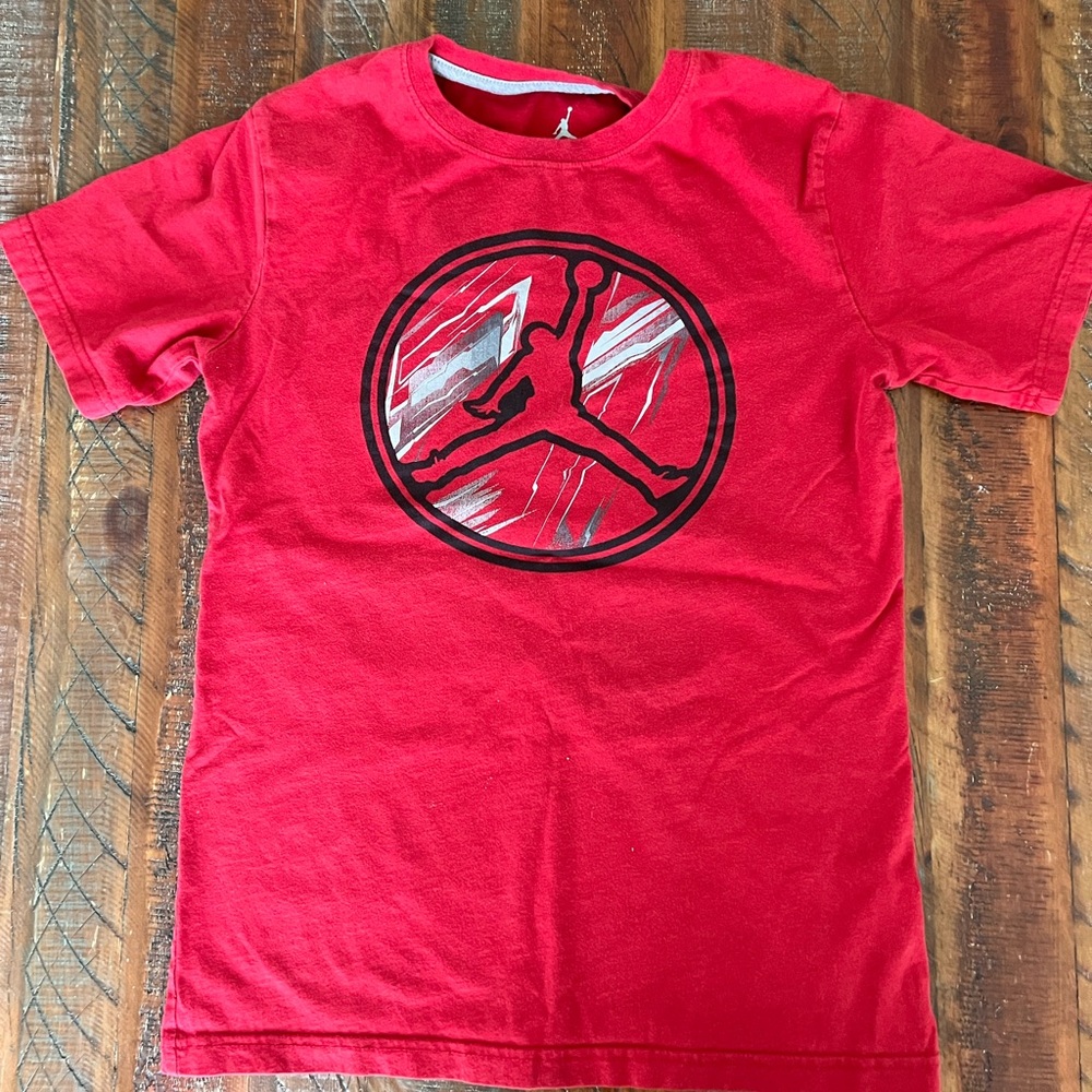 Kids red Jordan shirt